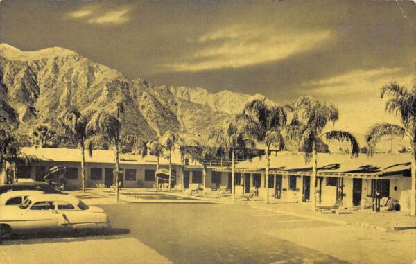 Palm Springs California Crawfords Apartments and Guest Rooms Postcard AA90626