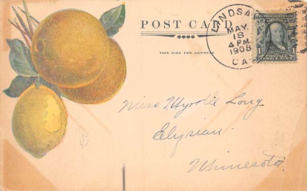 Lindsay California Presbyterian Church Vintage Postcard AA90642 - Image 2
