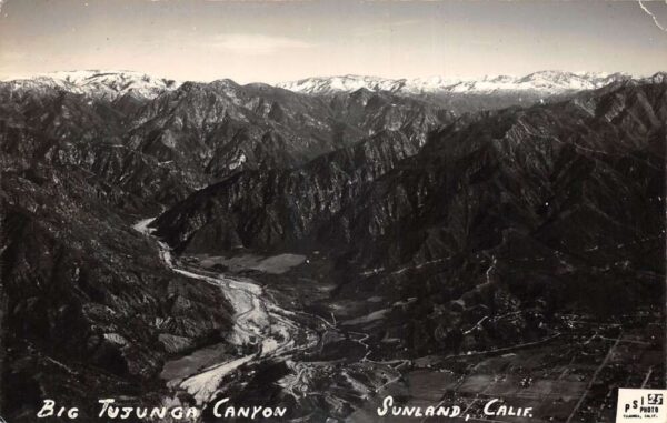 Sunland California Big Tujunga Canyon Real Photo Vintage Postcard AA90644