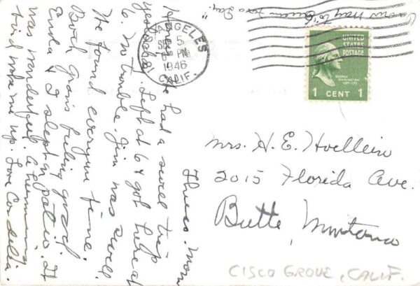 Cisco Grove California Service Station Heavy Snow Real Photo Postcard AA90645 - Image 2