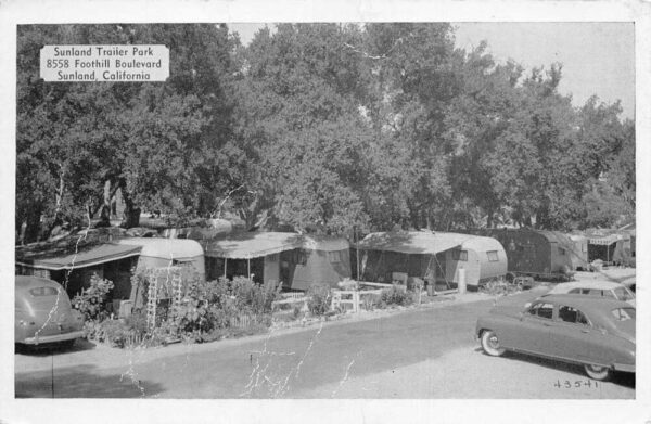 Sunland California Sunland Trailer Park Vintage Postcard AA90648
