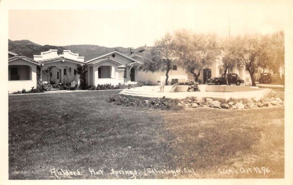 Calistoga California Aalders Hot Springs Real Photo Vintage Postcard AA90649