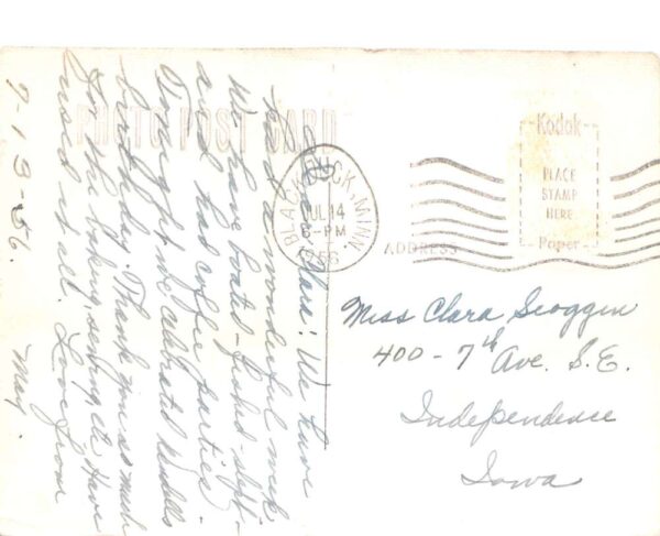 Blackduck Minnesota Harner's Tomahawk Lodge Real Photo Vintage Postcard AA90656 - Image 2