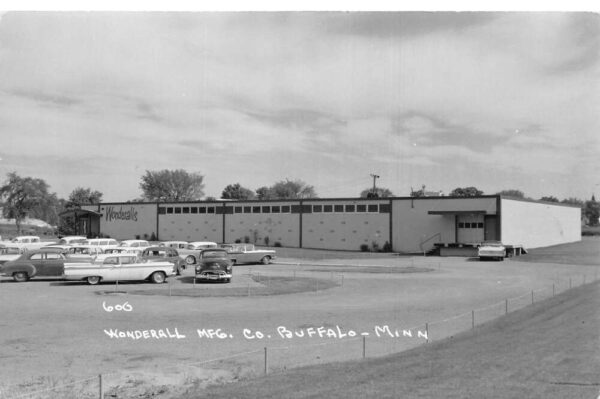 Buffalo Minnesota Wonderall MFG co Parking Lot Real Photo Postcard AA90659