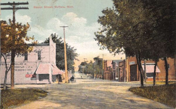 Buffalo Minnesota Bacon Street Vintage Postcard AA90660