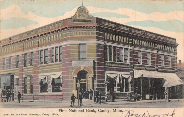 Canby Minnesota First National Bank Vintage Postcard AA90664
