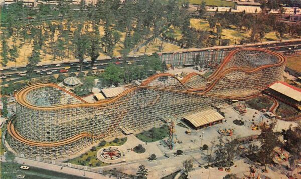 Mexico City Mexico New Chapultepec Amusement Park Roller Coaster PC AA90684