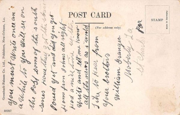 New Orleans Louisiana Tulane University Vintage Postcard AA90686 - Image 2