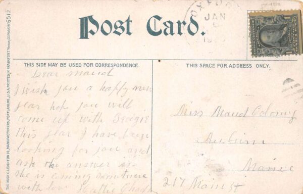 Rangeley Lake Maine Steamer Rangeley Vintage Postcard AA90689 - Image 2