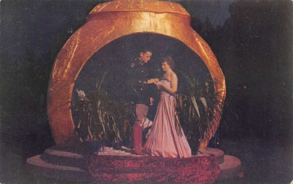 Texas A and M College Senior Ring Ceremony Vintage Postcard AA90691