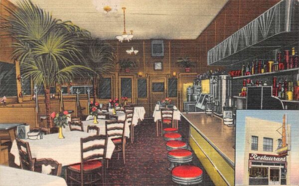 Thomasville Georgia Blanes Restaurant Dining Room Vintage Postcard AA90707