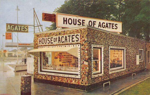 Eureka California House of Agates Vintage Postcard AA90711