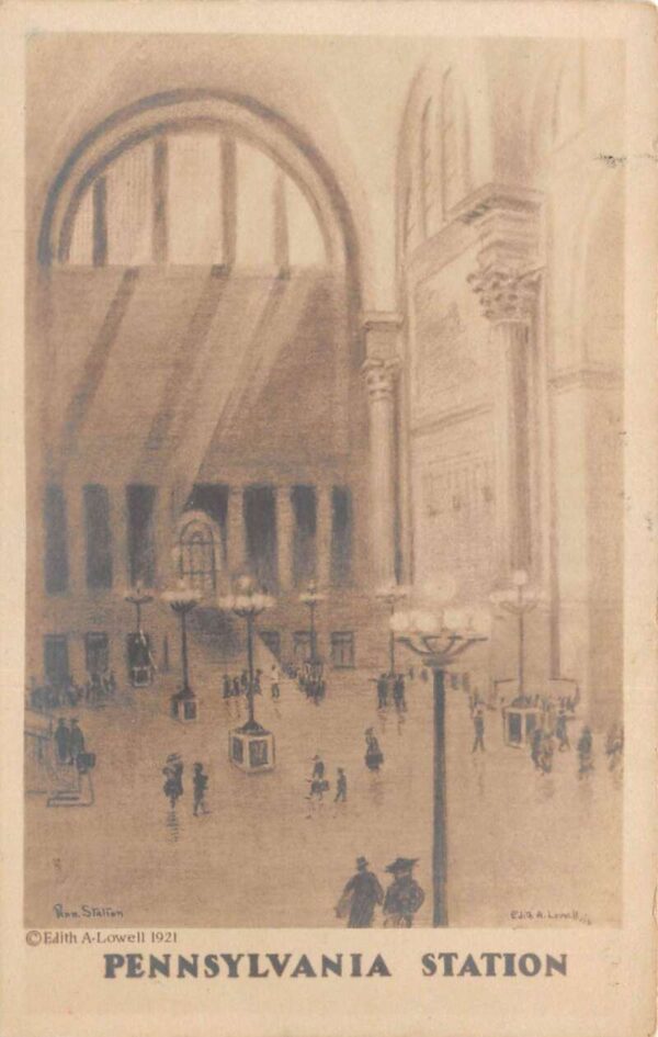 New York City Pennsylvania Station by Edith Lowell Real Photo Non PC AA90723