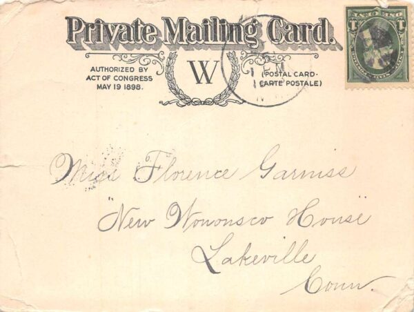 The Weirs New Hampshire Lakeside House Private Mail Vintage Postcard AA90726 - Image 2