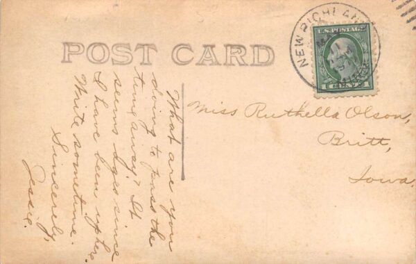 New Richland Minnesota Residential Street, East Side, Vintage RPPC U21299 - Image 2