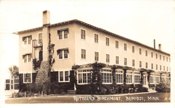 Bemidji Minnesota Ruttger's Birchmont, Real Photo, Vintage Postcard U21338
