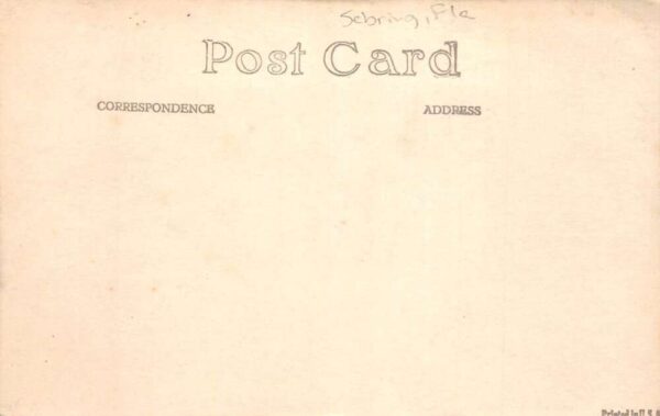 Sebring Florida Harder Hall Lounge Interior Real Photo Postcard AA90737 - Image 2