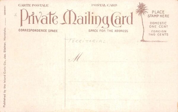 Honolulu Hawaii Fish Ulaula Private Mail Vintage Postcard AA90787 - Image 2