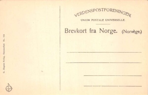 Norway Fishermen preparing Fish Vintage Postcard AA90796 - Image 2