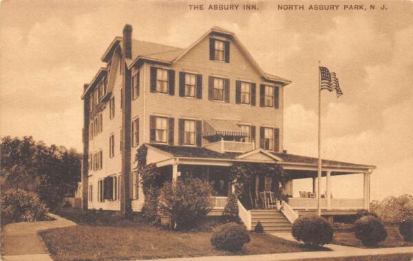North Asbury Park New Jersey The Asbury Inn Vintage Postcard AA90819