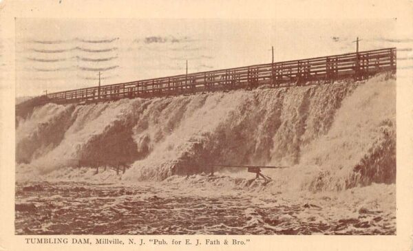 Millsville New Jersey Tumbling Dam Scenic View Vintage Postcard AA90827