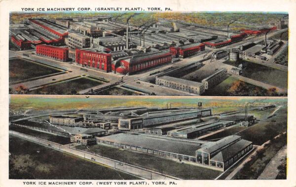 York Pennsylvania Ice Machinery Crop Factory Vintage Postcard AA90903