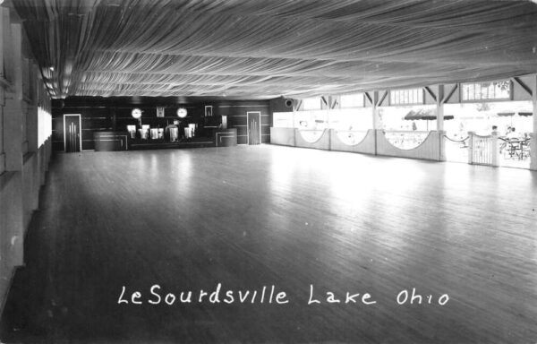Monroe Ohio LeSourdsville Lake Dance Hall Real Photo Postcard AA90905