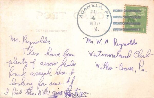 Achaela Pennsylvania Outdoor Chapel Real Photo Vintage Postcard AA90920 - Image 2