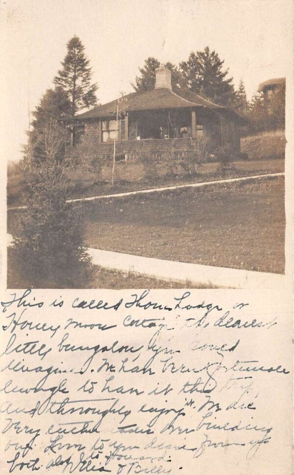 Lake Placid Club New York Cottage Real Photo Vintage Postcard AA90928