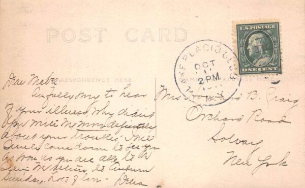 Lake Placid Club New York Cottage Real Photo Vintage Postcard AA90928 - Image 2