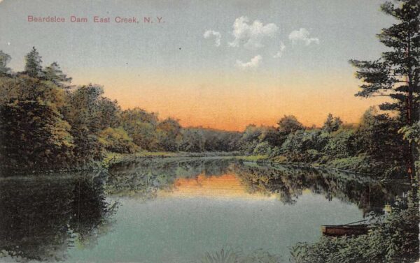East Creek New York Beardslee Dam Scenic View Vintage Postcard AA90952