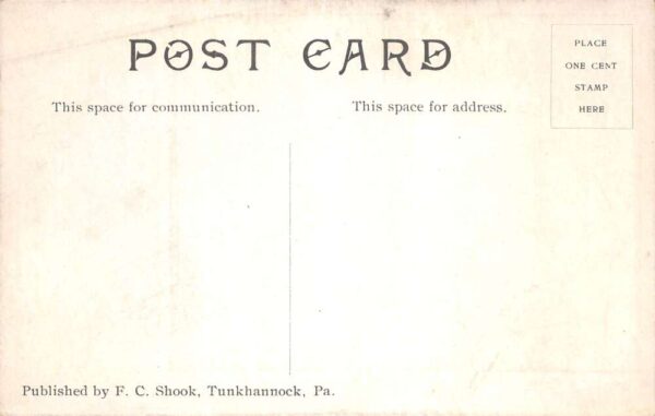 Tunkhannock Pennsylvania Bowman's Creek Scenic View Vintage Postcard AA90969 - Image 2