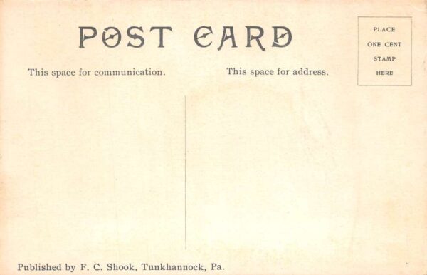 Tunkhannock Pennsylvania Creek Bridge Scenic View Vintage Postcard AA90973 - Image 2