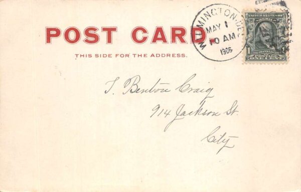 Wilmington Delaware Old Bridge over Brandywine River Vintage Postcard AA90988 - Image 2
