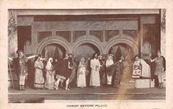 Irvington Maryland Veronicas Veil Passion Play Christ before Pilate PC AA90997