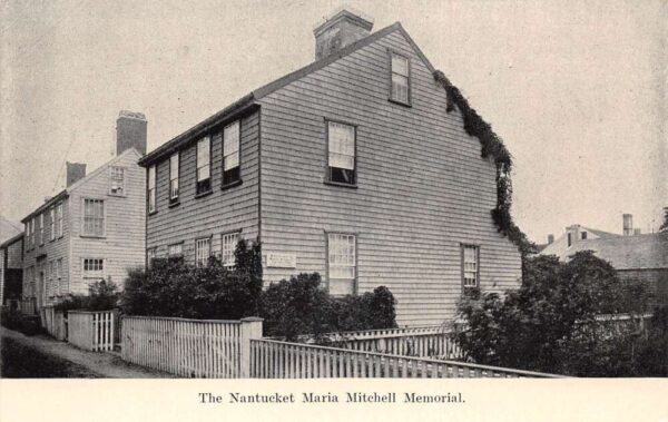 Nantucket Massachusetts Maria Mitchel Memorial Exterior View Postcard AA91110