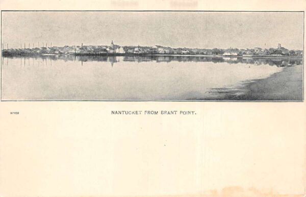 Nantucket Massachusetts Scenic View from Brant Point Vintage Postcard AA91115