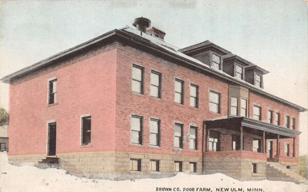 New Ulm Minnesota Brown Co Poor Farm Vintage Postcard AA91139