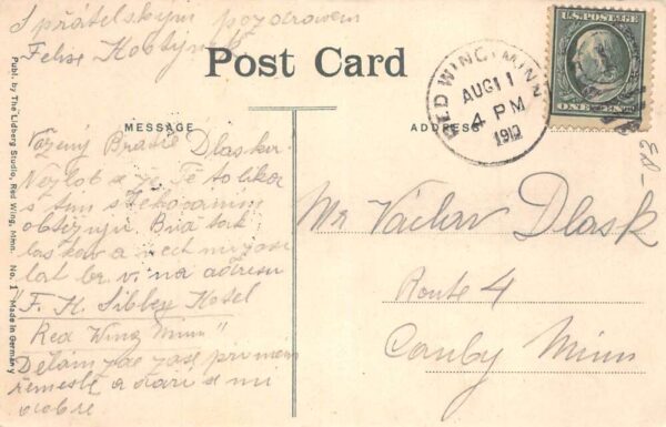 Red Wing Minnesota State Training School at Drill Vintage Postcard AA91152 - Image 2