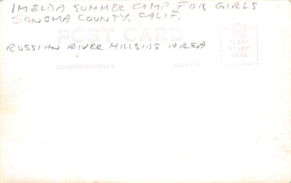 California Imelda Sumer Camp for Girls Real Photo Vintage Postcard AA91155 - Image 2