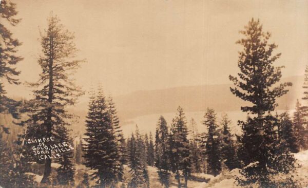 Johnsville California Gold Lake Scenic View Real Photo Postcard AA91157