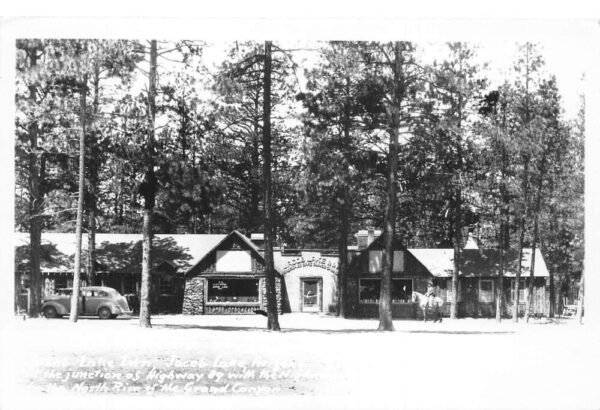 Jacoba Lake Arizona Jacob Lake Inn Real Photo Vintage Postcard AA91160