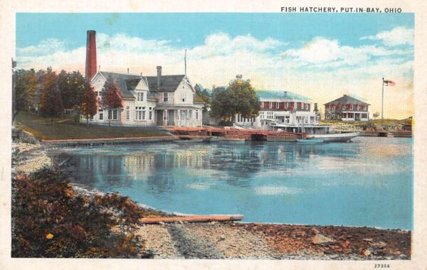 Put-in-Bay Ohio Fish Hatchery Vintage Postcard AA91190