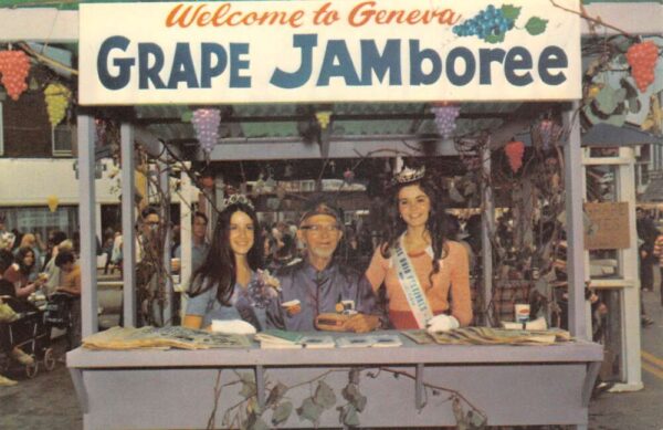 Geneva Ohio Grape Jamboree Harvest Festival Vintage Postcard AA91191