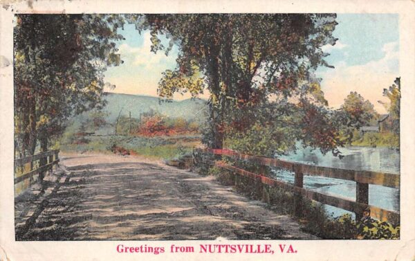 Nuttsville Virginia Greetings Scenic View Vintage Postcard AA91193