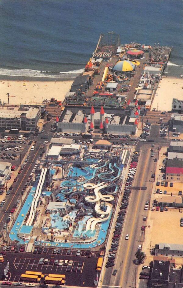 Seaside Heights New Jersey Casino Pier Amusement Park Vintage Postcard AA91199