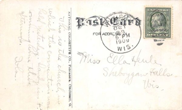 Alto Wisconsin Dutch Reformed Church Vintage Postcard AA91236 - Image 2