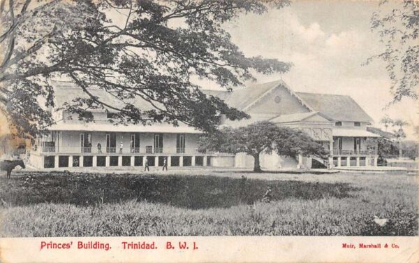 Trinidad BWI British West Indies Princes Building Vintage Postcard AA91240