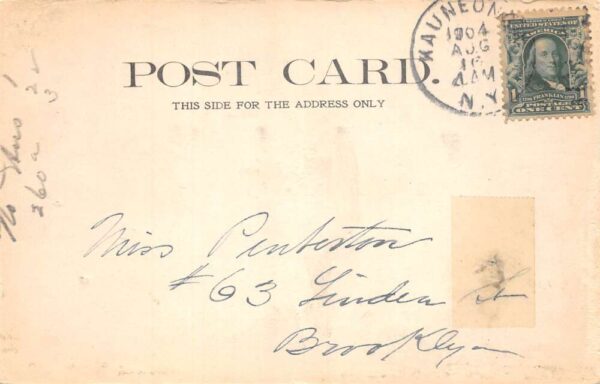 White Lake New York The Kensington Vintage Postcard AA91243 - Image 2