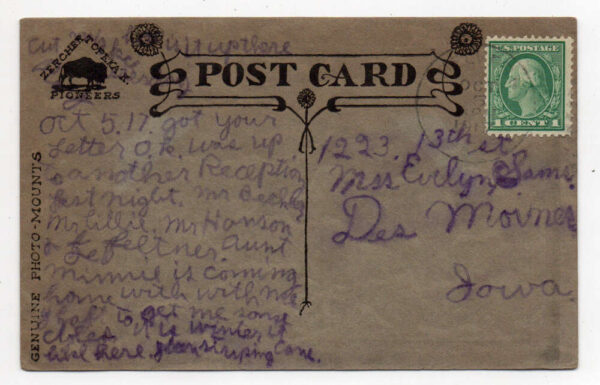 Olivet Kansas ME Church Real Photo Attachment Postcard AA91262 - Image 2